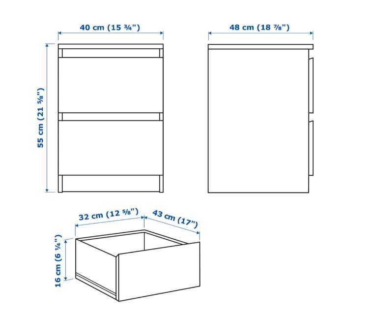 MALM легло+4 кутии за съхранение+ подматрачна рамка+2 нощни шакфчета