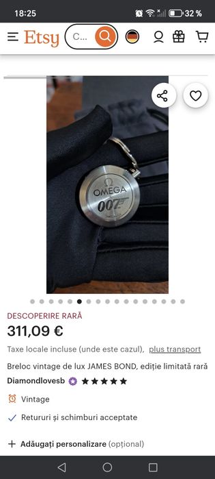 Breloc Omega James Bond