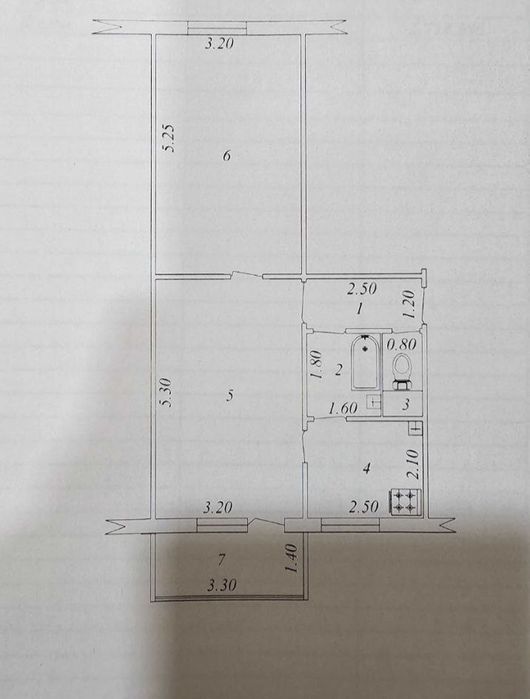 Ялангач продается 2х комнатная квартира зеркалка