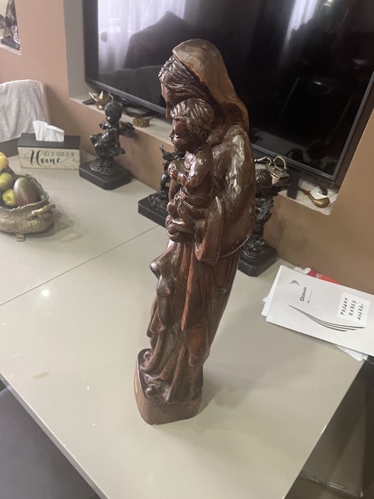 Statueta lemn inalta