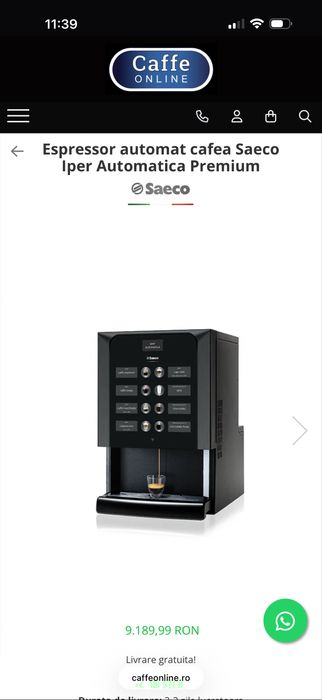 Masina cafea SAECO