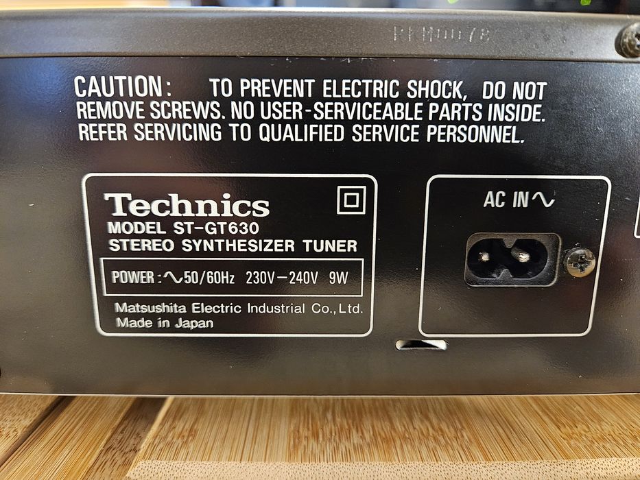 Tuner Technics ST-GT630 RDS classAA