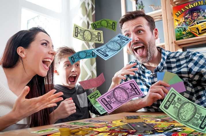 Настолна игра Mankomania, култова семейна игра от HUCH!, немски език