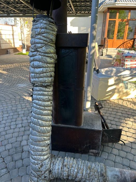 Печь для бани.  Газом тоже
