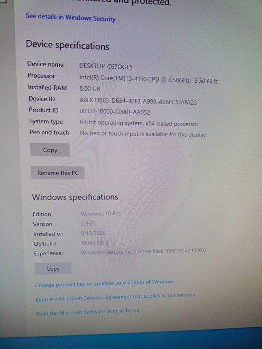 Vand Unitate PC I3 pret 650