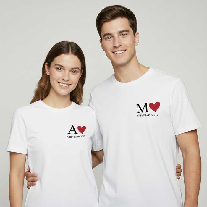 Комплект тениски за влюбени/ Тениски за двама