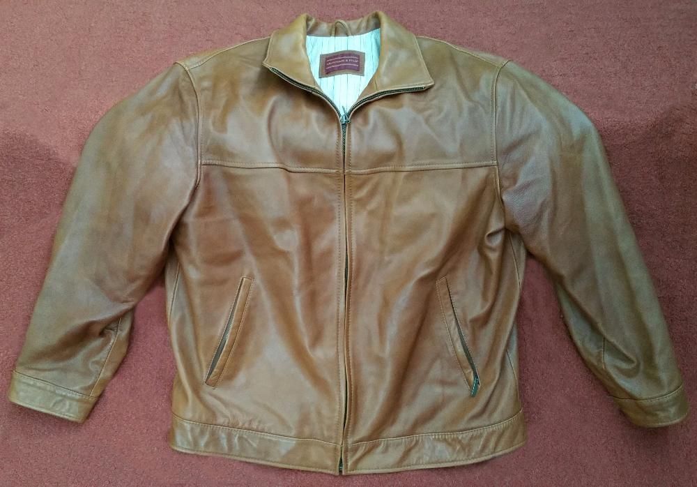 Geaca piele naturala Abercombie and Ftich originala nr 50