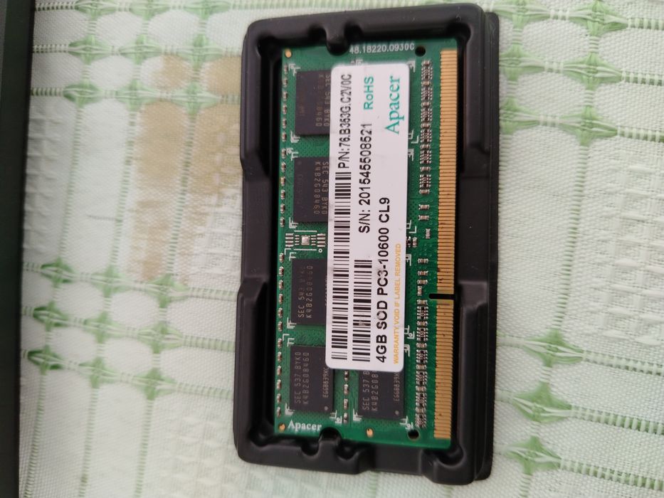 Operativ xotira 4 Gb ddr3 noutbuklar uchun