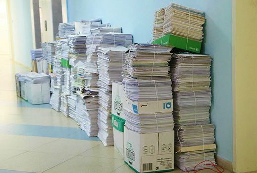 Прием маклатуры, архив.