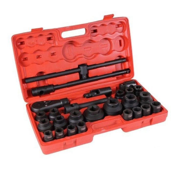 Trusa chei tubulare impact 3/4 si 1", 26 piese camioane