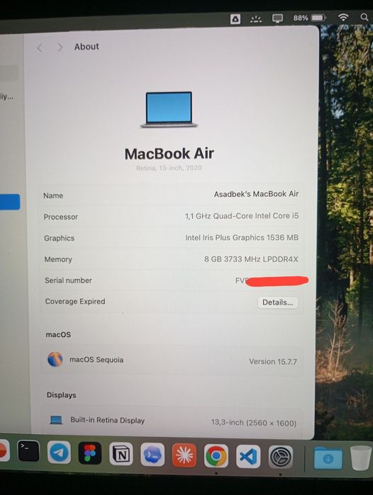 Macbook Air 2020