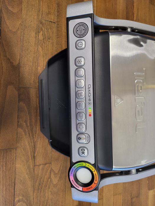 Електрическа скара Tefal OptiGrill+ GC712D 2000 W с допълнителни плочи за гофрети