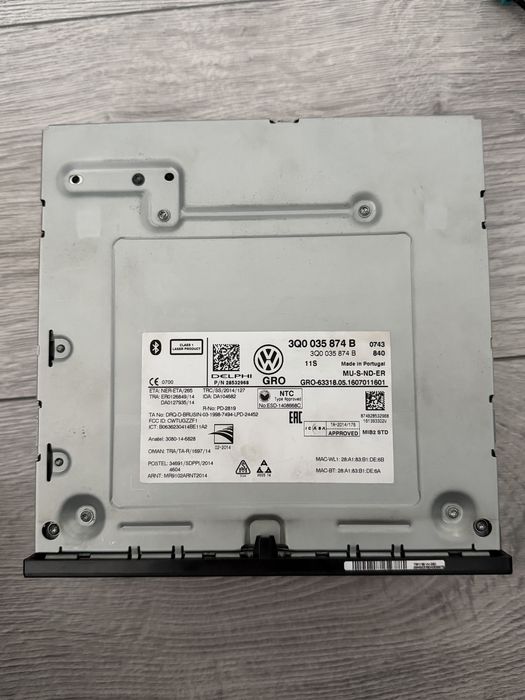 Navigatie completa mib2 VW golf 7