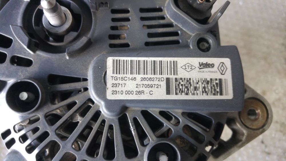 alternator 1.5 dci 90 cp k9k 628 renault clio 4 captur kangoo dupa 2012 euro 6 231000026r-c