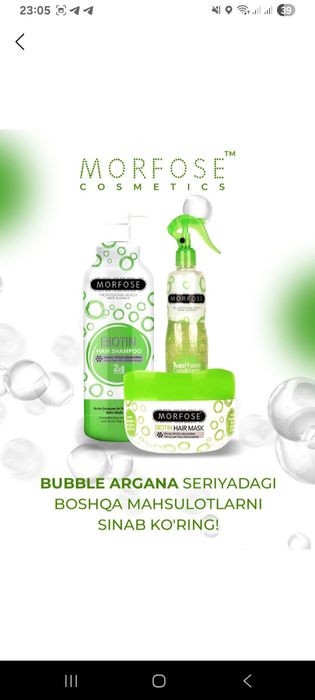 Soch uchun sprey va konditsaner