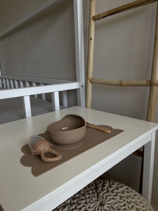 Силиконови прибори, подложка, чинийка за хранене