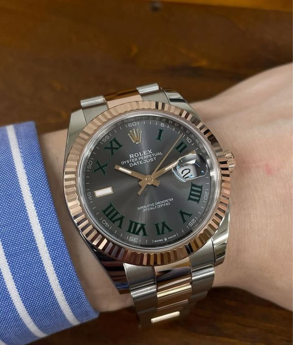 Ceas bărbătesc rolex datejust wimblendon 41,mm