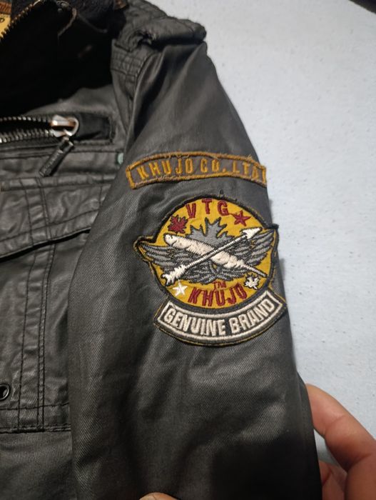 Стилно мъжко яке Khujo (Милитари стил) – Размер S, Като ново!