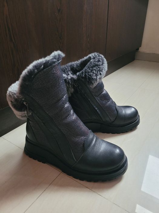 Топли боти от ест.кожа ,36н