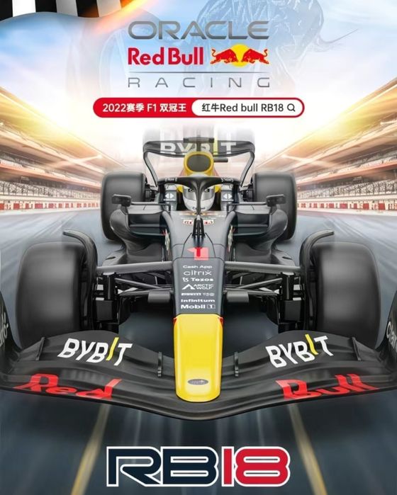 Модель болида Формула 1 Red Bull на пульте управления