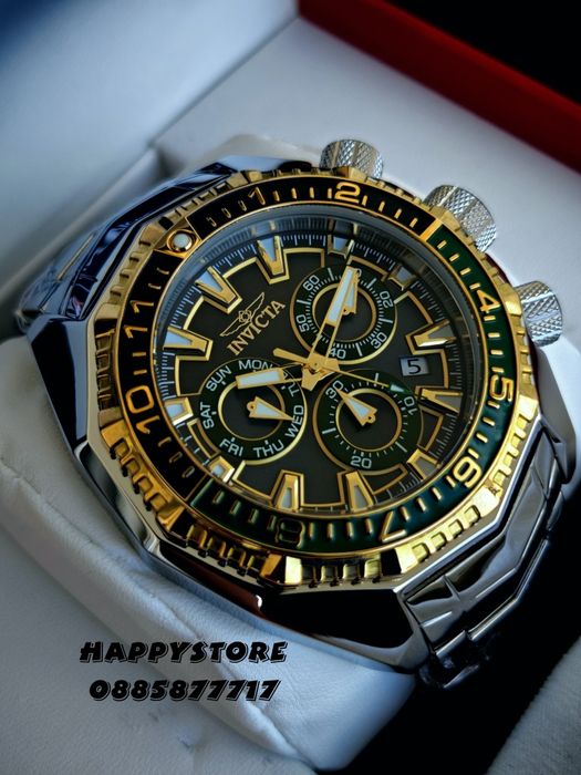 INVICTA Akula Kromo Swiss 55 mm, Инвикта нов мъжки часовник