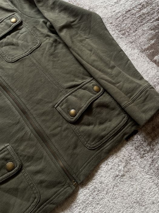 Jacheta Lauren Ralph Lauren originala marimea M bumbac verde kaki stil safari zip