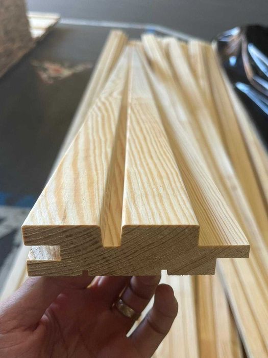 RIFLAJ fara noduri - lambriu - nut feder - sauna 28x105 Clasa A