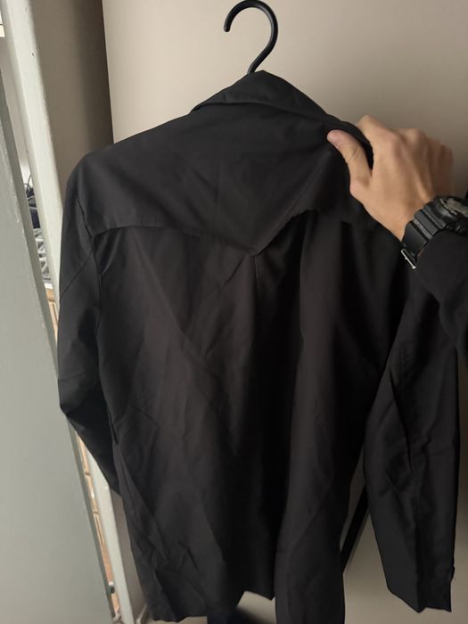 Шлифер черен(нов),мъжки дълъг,с копчета M/L