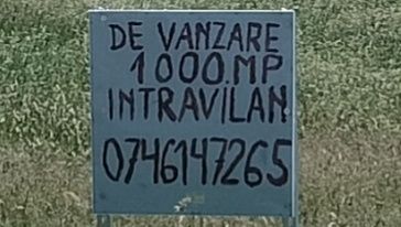 Vând teren intravilan loc Rediu