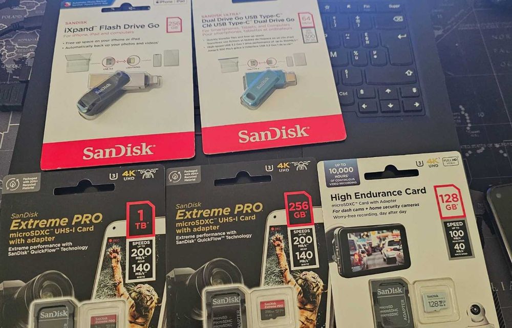 Card de Memorie, Stick iXpand/Dual Drive Go USB 1TB/256/128 ORIGINALE