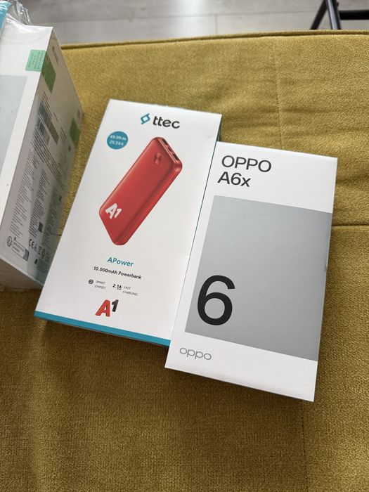 OPPO A6x 4G, 4GB, 128GB, Black Purple Smartphone + Подарък Батерия