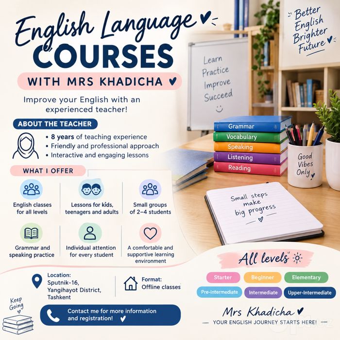 English language courses for All Levels