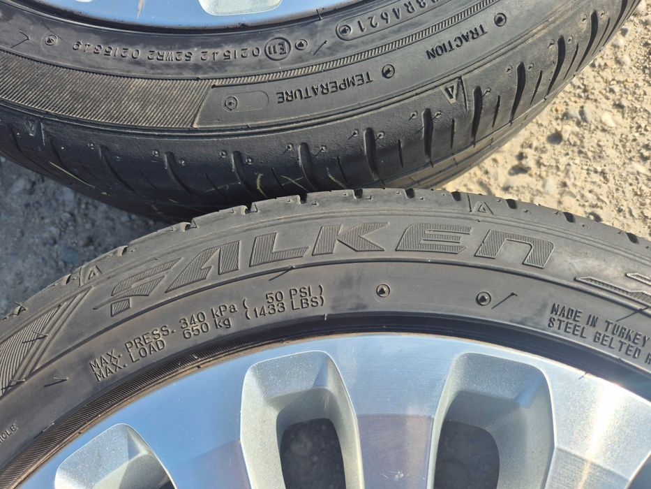 4 ROTI Jante + Anvelope VARA - 205/50/17 - 5x108 17'' OEM Ford Focus Mondeo Curier C-Maxx B-Maxx KUGA SENOZRI