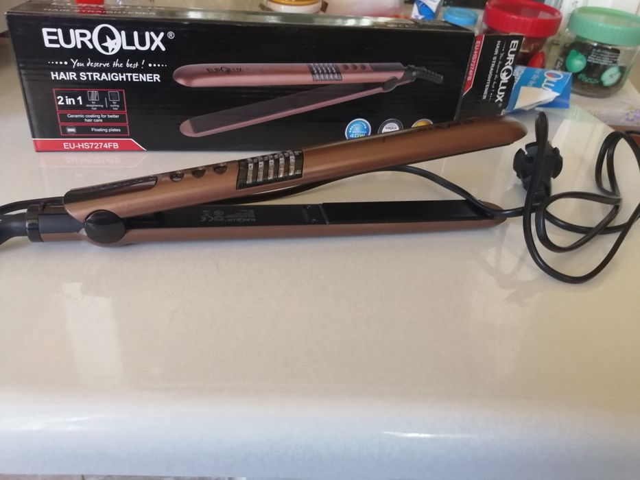 Утюжок EUROLUX профессиональный керамический для волос рс