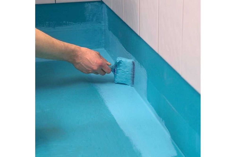 Гидроизоляция для ванной, под плитку, цветной, фракция 0,1 до 0,8 мм