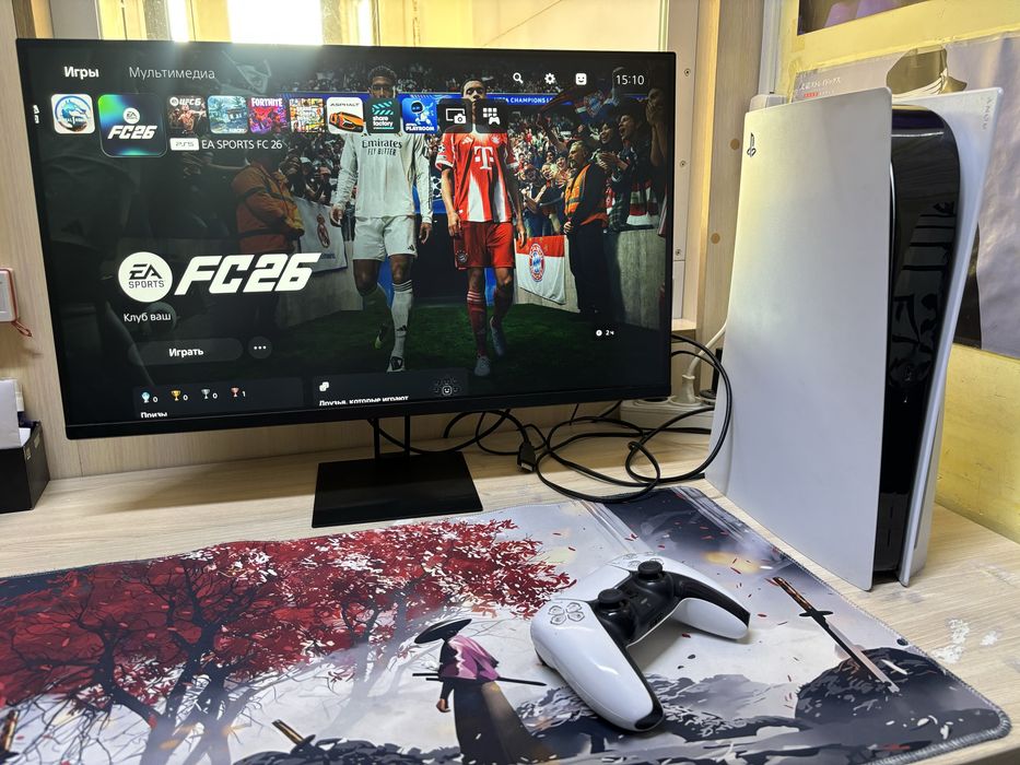 PlayStation 5, 1 ТБ, + геймпад,