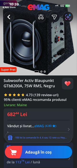 Subwoofer Blaupunkt