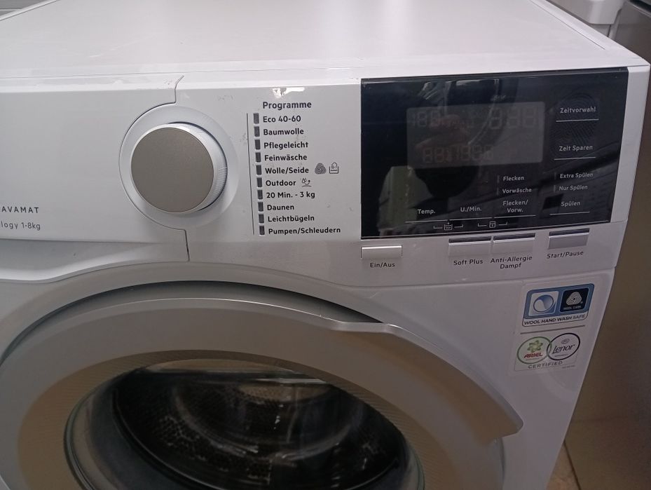 Като нова пералня Аег Aeg Series 6000  A+++ 8кг  24 месеца гаранция!