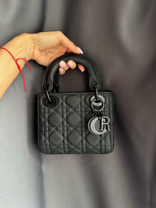 Чанта Mini Lady Dior Ultramatte нова с кутиа и всичките аксесоари