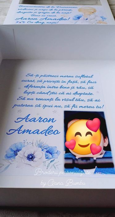 Trusou botez si cutie personalizata