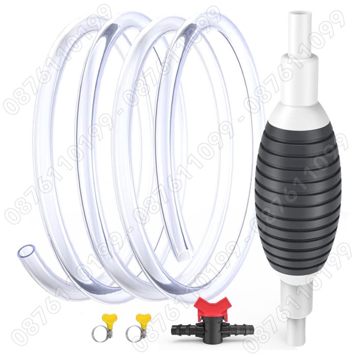 10 L/Min Ръчна помпа с кранче за източване на Гориво Масло Вода