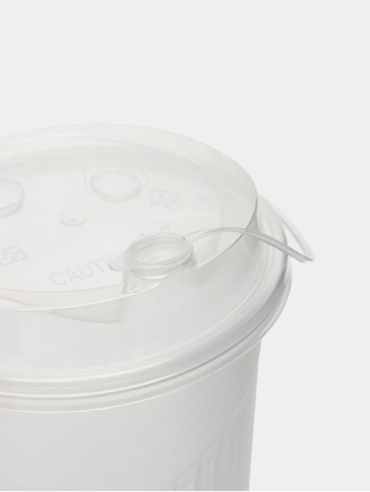 ДЕШЁВО Пластиковые Стаканы для кофе с Кришкой, 350/500 мл, 1100