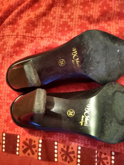 Pantofi cu toc din  piele eleganți m36