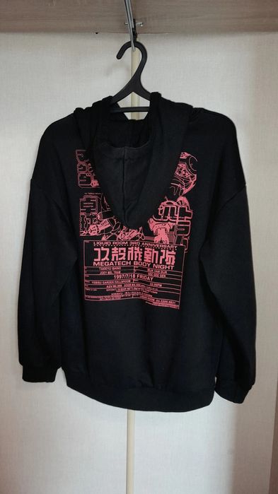 Худи оверсайз черное