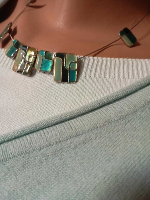 Colier IKITA blu/vert