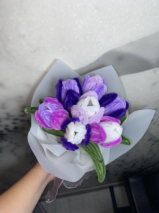 Buchet 7 lalele handmade