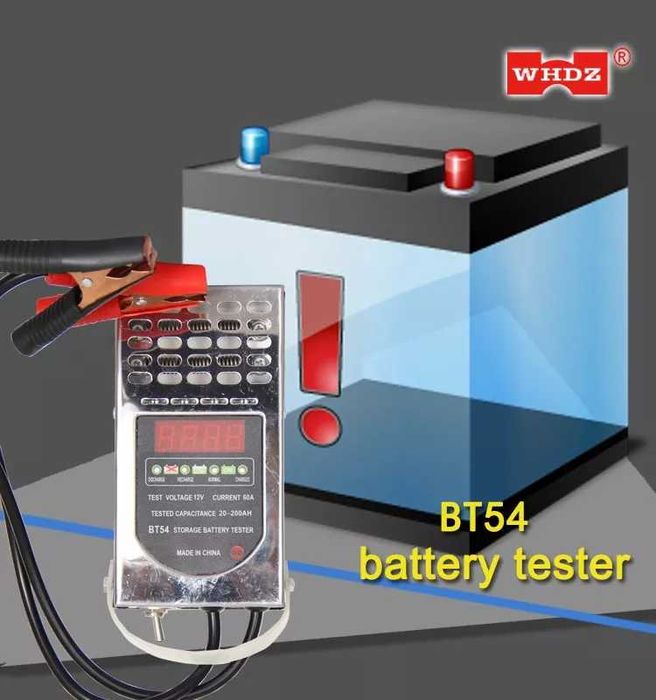 Тестер за акумулатор Automat, Товарна вилка, BT- 54, 12V