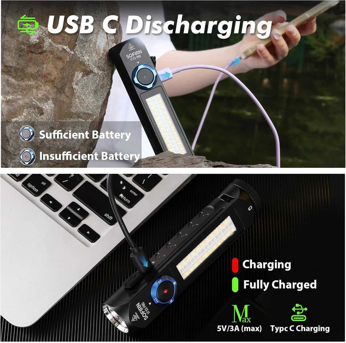 Фенер Sofirn IF23 Pro 5000 lm RGB USB-C