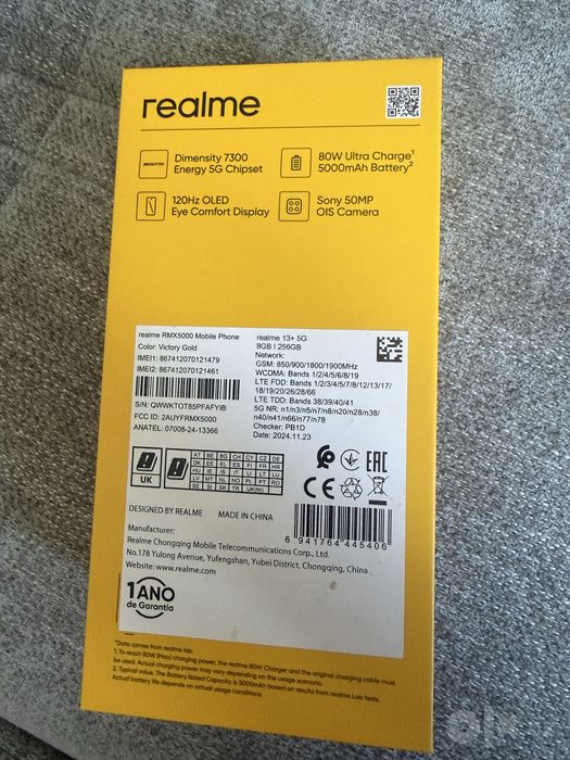 Продам realme 13 plus 8/256 mb в идеальном состоянии, коробка документ