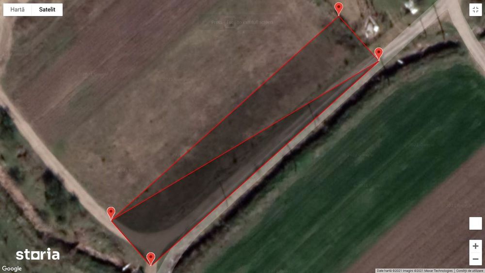 Teren 1700 mp de inchiriat Clinceni Bragadiru langa A0  + container